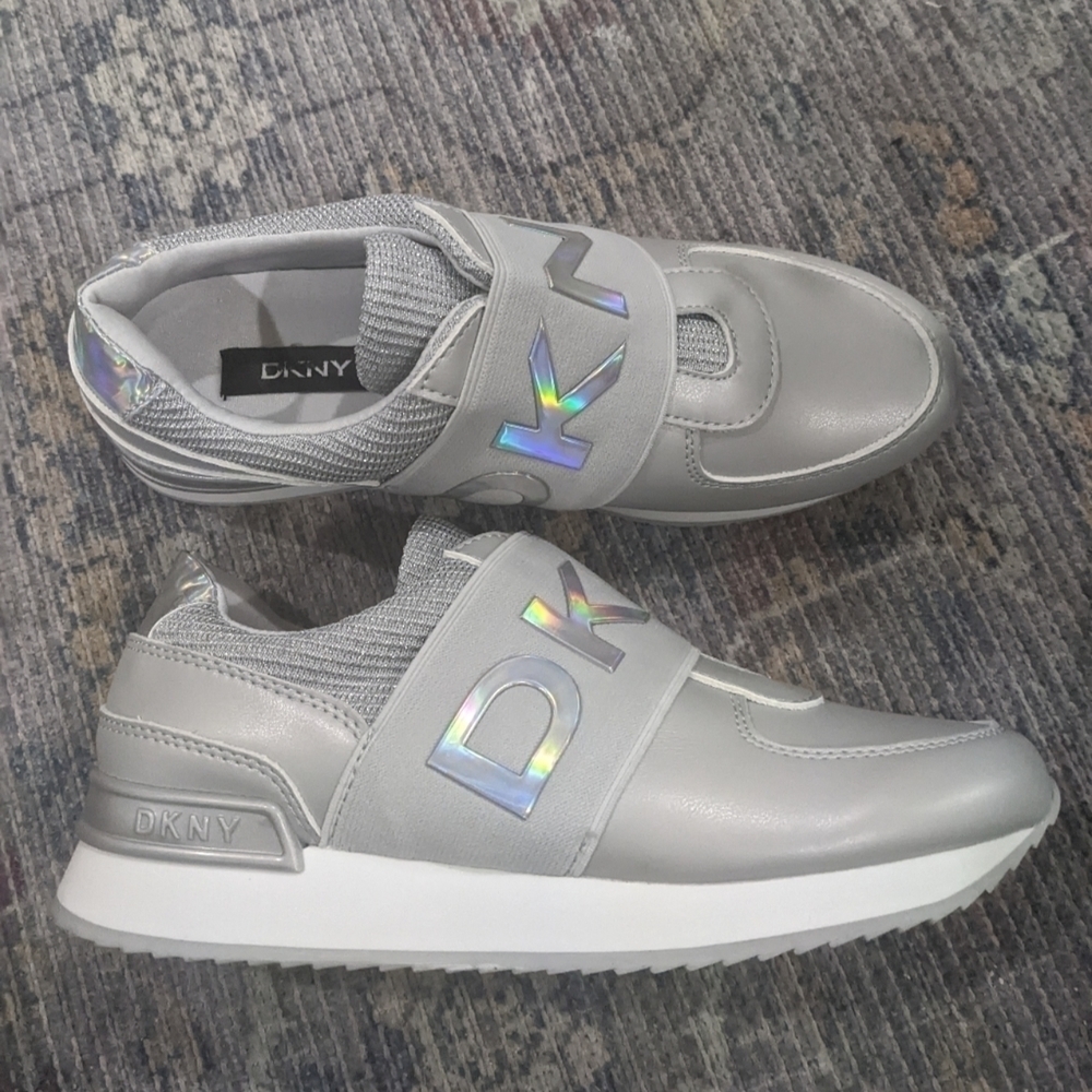 New DKNY | Marli Slip-On Sneakers in Titanium